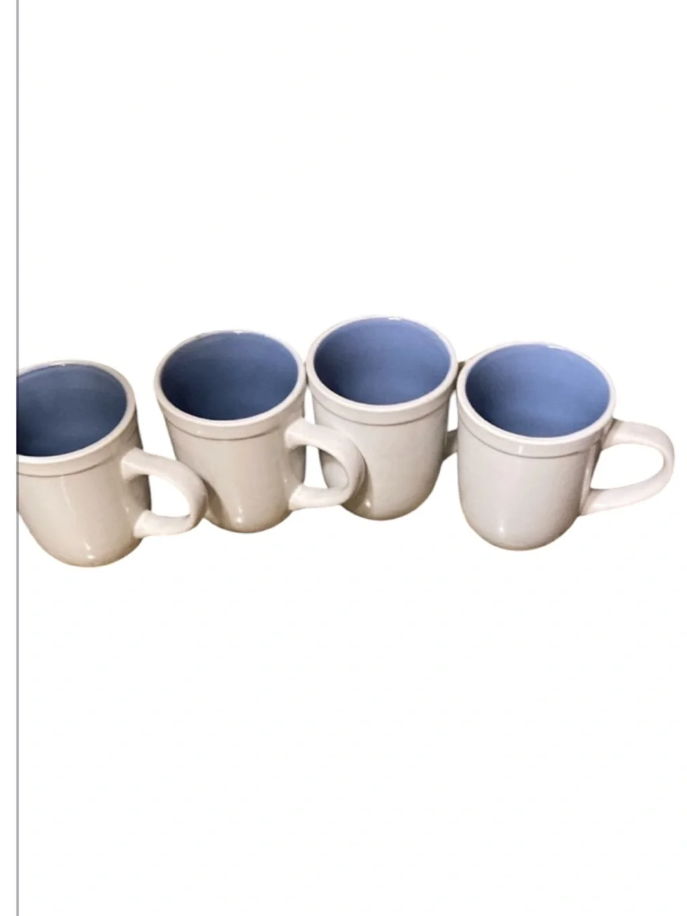 Gibson set of 4 mugs white blue see pictures please